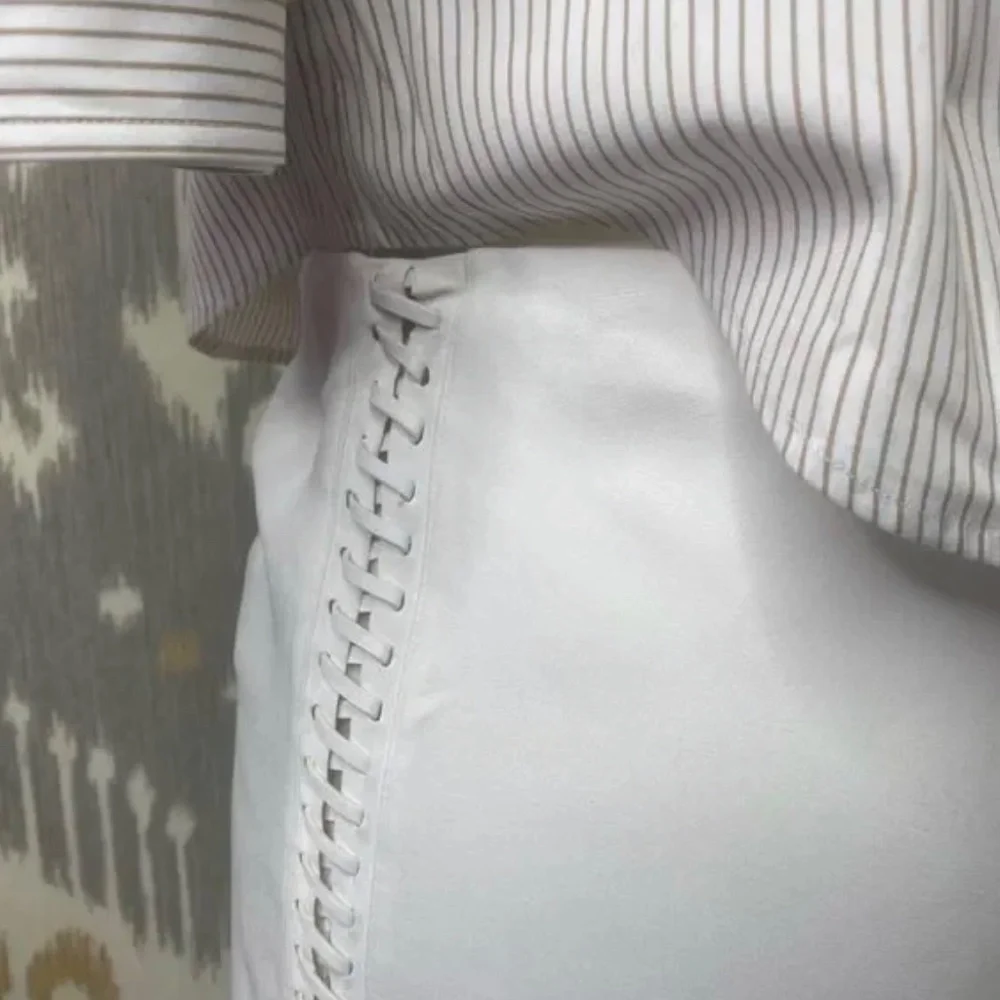 Ralph Lauren 'Resort 2015 Lamb Leather Lace Side Fianna Pencil Skirt - Picture 2 of 9